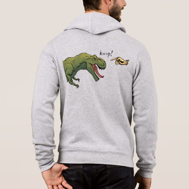 T-Rex Dinosaur Boop Men's sweatshirt hoodie (Back)