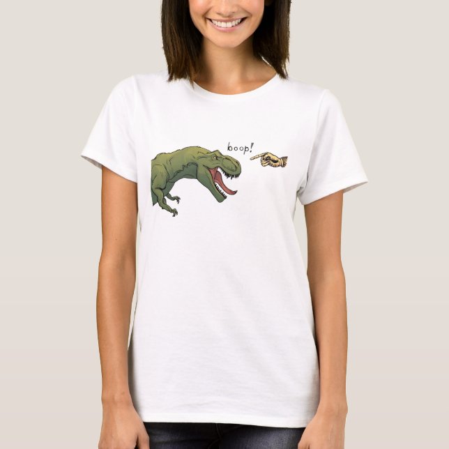 T-Rex Dinosaur Boop women's Tyrannosaurus shirt (Front)