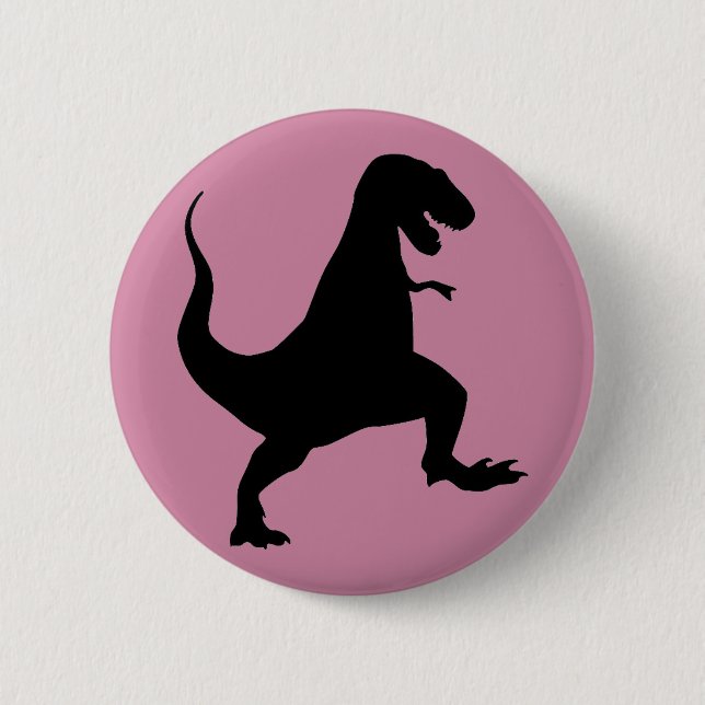T-Rex Dinosaur Button (Front)