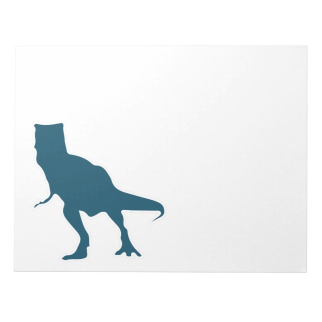 T-rex dinosaur cartoon boys notepad (Front)