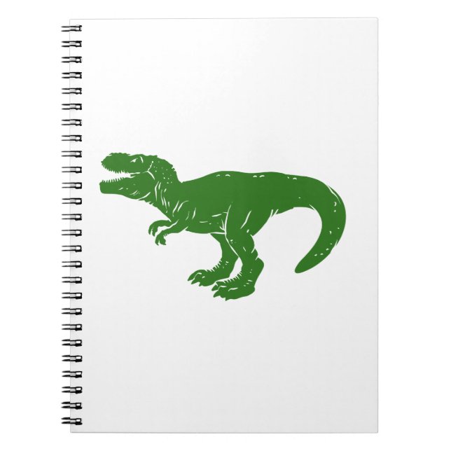 T rex dinosaur - Choose background color Notebook (Front)