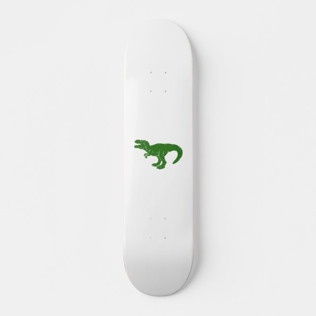 T rex dinosaur - Choose background color Skateboard (Front)