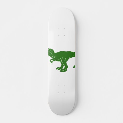 T rex dinosaur _ Choose background color Skateboard