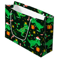 Dinosaur discount christmas bag