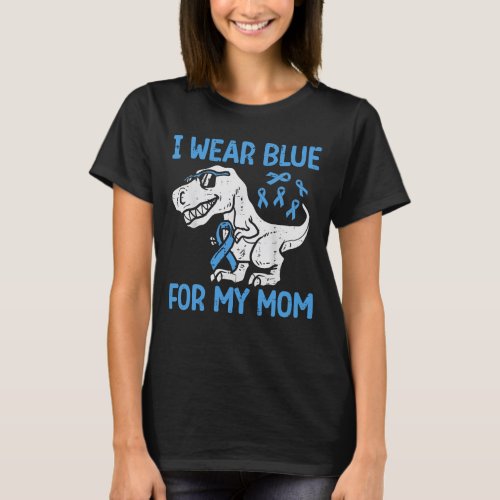 T Rex Dinosaur colon cancer awareness Kid Toddler T_Shirt