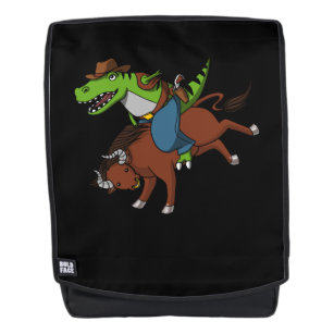 bull riding backpack