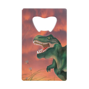 T-Rex Dinosaur Credit Card Bottle Opener