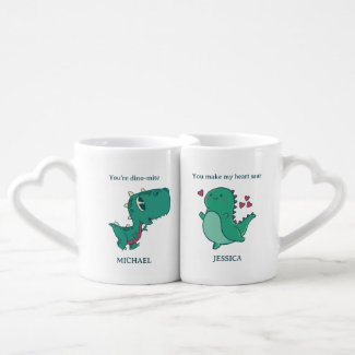 T-rex Dinosaur Cute Couple Funny Valentine's Day