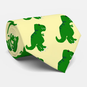 T-Rex Dinosaur Design Neck Tie
