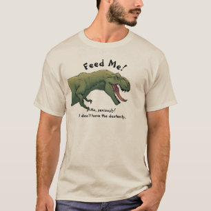 T-Rex Dinosaur Feed Me Men's T-Shirt