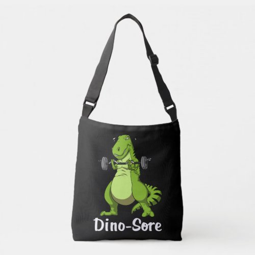 T_Rex Dinosaur Fitness Workout Gym Training Crossbody Bag