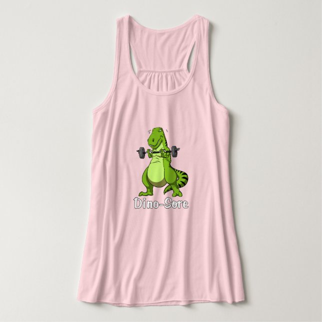 T-Rex Dinosaur Fitness Workout Gym Training Tank Top