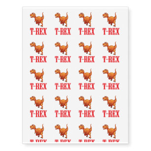 T-Rex - Dinosaur For Boys Girls Kids Temporary Tattoos