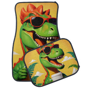 T-Rex Dinosaur Funny  Car Floor Mat