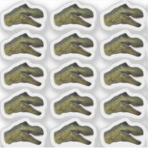 T-Rex Dinosaur Head - Jurassic Prehistoric Party Sticker