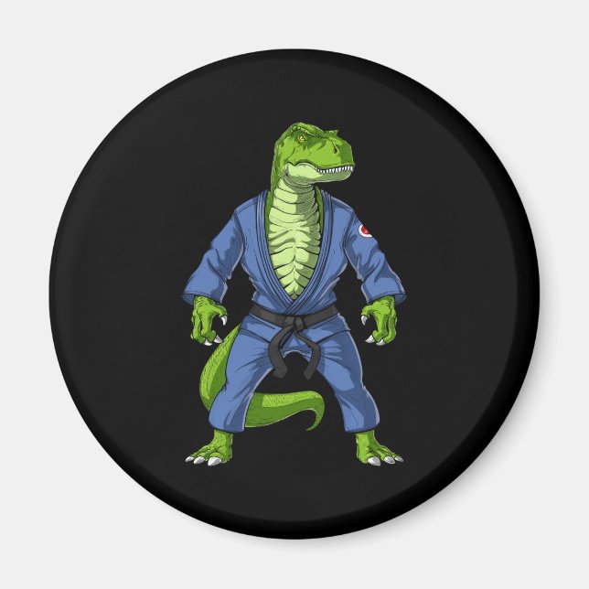 T-Rex Dinosaur Jiu-Jitsu Magnet (Front)