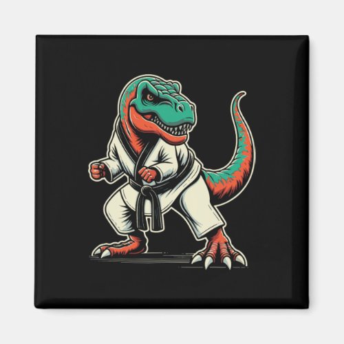T-rex Dinosaur Karate Taekwondo Martial Arts  Magnet
