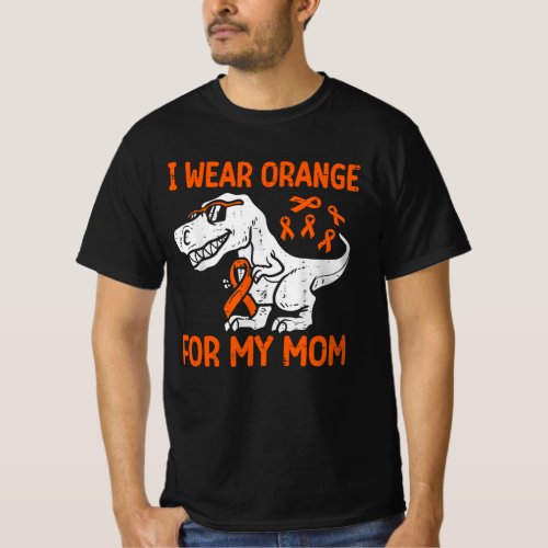 T Rex Dinosaur kidney Cancer Awareness Kid Toddler T_Shirt