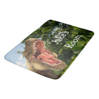 T-Rex Dinosaur Kid's Bedroom Rug or Mat