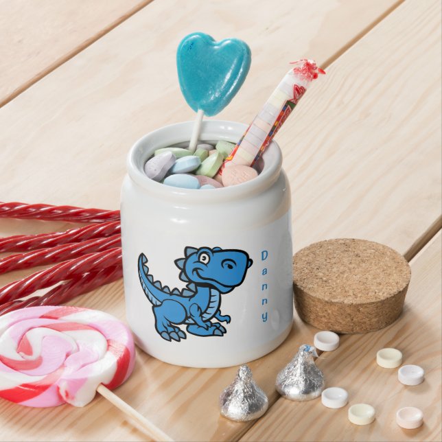 T Rex Dinosaur Kids Candy Jar (In Situ)