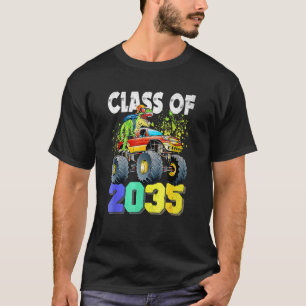 T Rex Dinosaur Monster Truck Class Of 2035 Pre K B T-Shirt