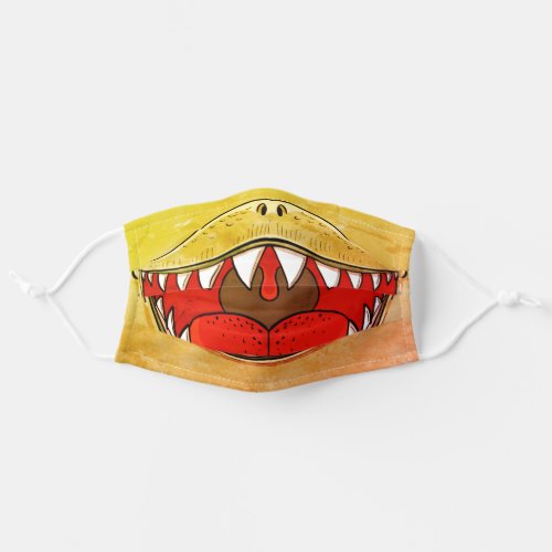 T_rex Dinosaur Mouth Kids Cartoon Yellow Adult Cloth Face Mask
