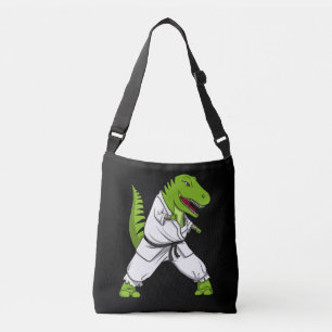 T-Rex Dinosaur Ninja Martial Arts Karate Crossbody Bag