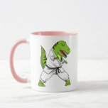 T-Rex Dinosaur Ninja Martial Arts Karate Mug