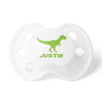 T Rex dinosaur pacifier and personalized kids name T Rex dinosaur pacifier and personalized kids name