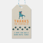 T-rex Dinosaur Party Favor Gift Tags at Zazzle