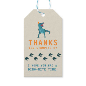 T-Rex Dinosaur Party Favor Gift Tags