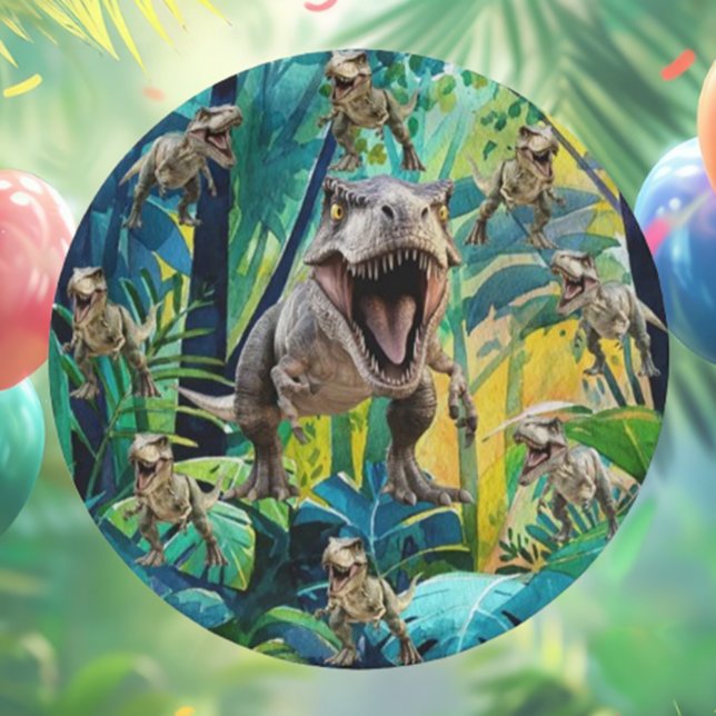 T Rex Dinosaur Party Paper Plates (Fun T-Rex Dinosaur Party Paper Plates for a Roaring Good Time!)