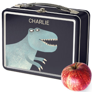 T-Rex Dinosaur Personalized Metal Lunch Box