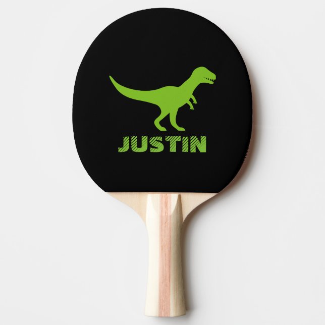 T rex dinosaur ping pong paddles for table tennis (Front)