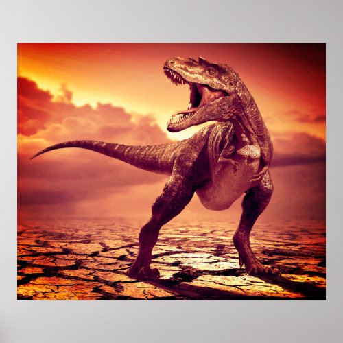 T_rex Dinosaur Poster