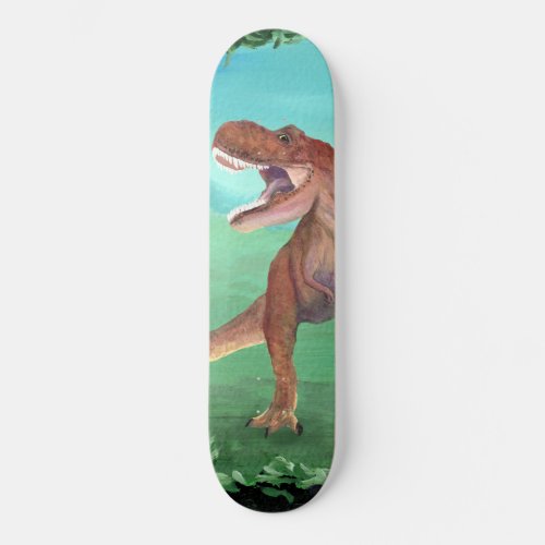 T_Rex Dinosaur Roars Beach Towel Skateboard
