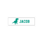  T Rex Dinosaur Silhouette Kids Name Self-inking Stamp