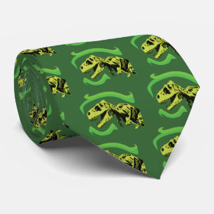 T-Rex Dinosaur Skeleton Tie