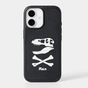 T. rex Dinosaur Skull and Crossbones iPhone 17 Case