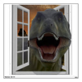 T-Rex Dinosaur Jumping out of wall. 3D Graphic Wall Decal Sticker. Pee –  StickerBrand