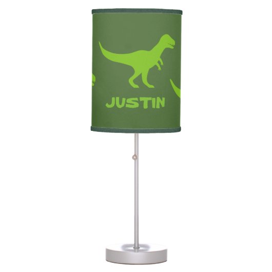 T rex dinosaur table lamp decor for boys bedroom (Front)