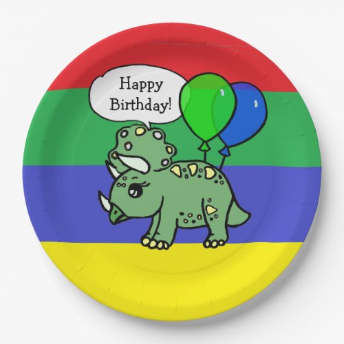 T_Rex Dinosaur Themed Birthday Plates
