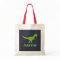 T Rex dinosaur tote bag personalized for kids