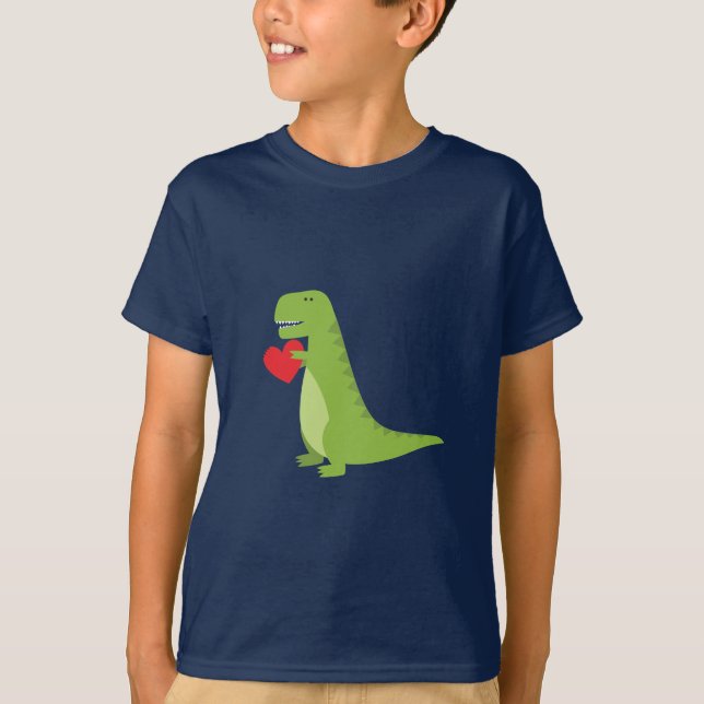 T-Rex Dinosaur Valentine Shirt (Front)