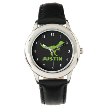 T Rex Dinosaur Watch Personalized With Kids Name