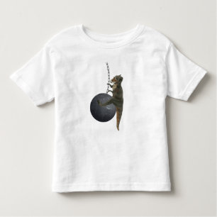 T-Rex Dinosaur Wrecking Ball Toddler T-shirt