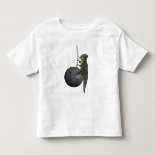 T_Rex Dinosaur Wrecking Ball Toddler T_shirt