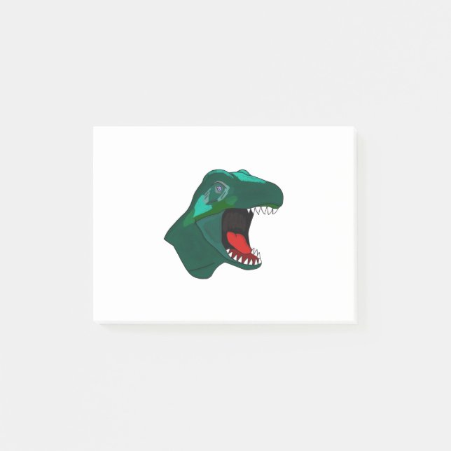 T Rex Dinossaur Post-it Notes (Front)