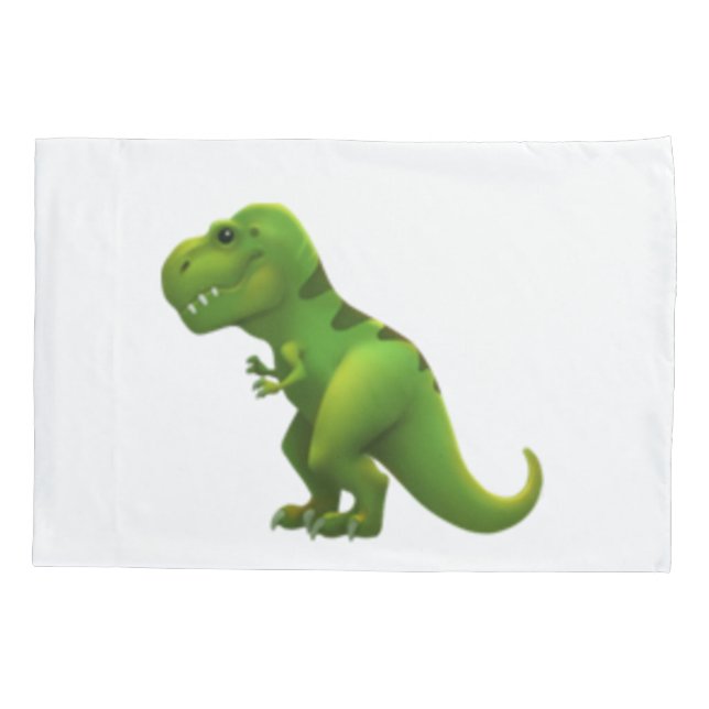T-Rex - Emoji Pillow Case (Back)