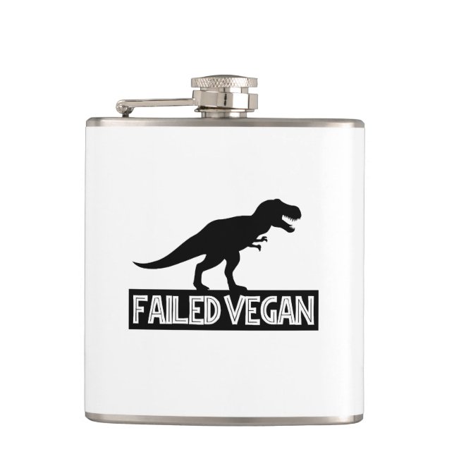 T-Rex Failed Vegan Flask (Front)